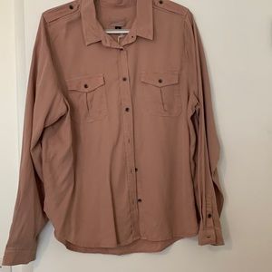 New with tags mauve button up